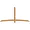 Ekena Millwork Bellingham Timber Gable Bracket, Western Red Cedar, 108"W x 54"H x 5 1/2"D x 5 1/2"F, 12/12 Pitch GBW108X54X0606BEL00SWR - alternate 1
